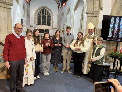 With thanks to Bob and Ruth for leading the confirmation classes