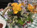 As always....wonderful table flower displays