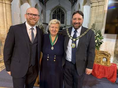Councillor Thomas Ashby, Councillor Jane Doughty (Deputy Mayor) and Andrew